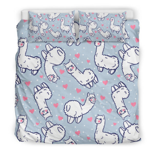 Llama Pattern Print Duvet Cover Bedding Set - Payfisia