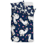 Llama Print Pattern Duvet Cover Bedding Set - Payfisia