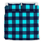 Lumberjack Blue Pattern Print Duvet Cover Bedding Set - Payfisia