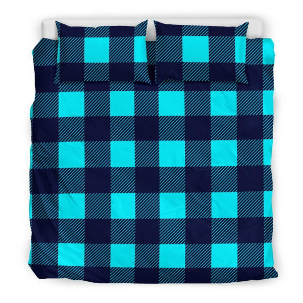 Lumberjack Blue Pattern Print Duvet Cover Bedding Set - Payfisia