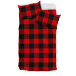 Lumberjack Red Pattern Print Duvet Cover Bedding Set - Payfisia