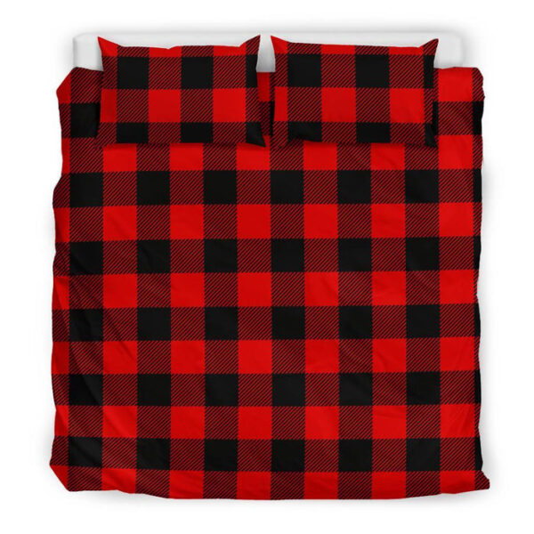 Lumberjack Red Pattern Print Duvet Cover Bedding Set - Payfisia