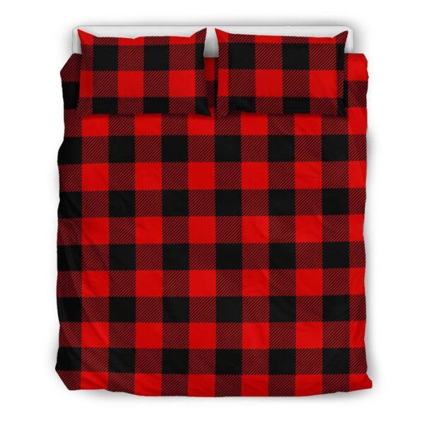 Lumberjack Red Pattern Print Duvet Cover Bedding Set - Payfisia