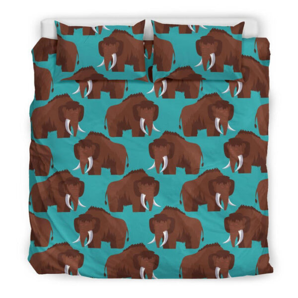 Mammoth Blue Pattern Print Duvet Cover Bedding Set - Payfisia