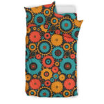 Mechanic Colorful Pattern Print Duvet Cover Bedding Set - Payfisia