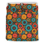 Mechanic Colorful Pattern Print Duvet Cover Bedding Set - Payfisia