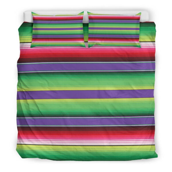 Mexican Serape Blanket Baja Pattern Print Duvet Cover Bedding Set - Payfisia