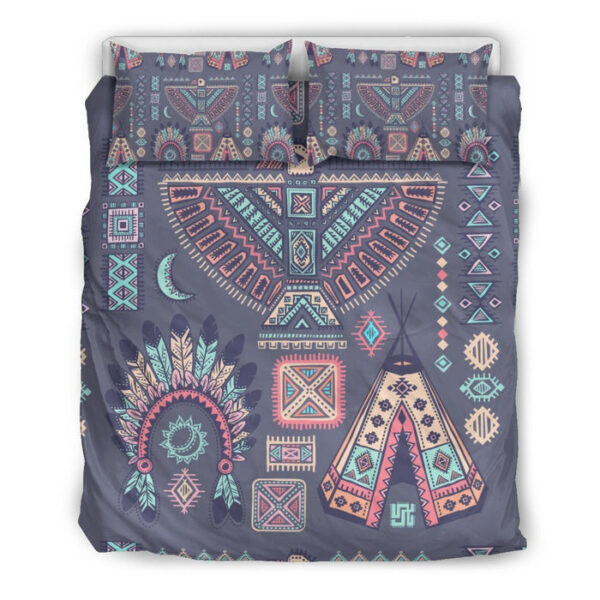 Navajo Native Aztec Indians American Tribal Print Duvet Cover Bedding Set - Payfisia