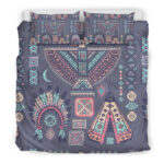 Navajo Native Aztec Indians American Tribal Print Duvet Cover Bedding Set - Payfisia