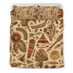 Navajo Tribal Aztec Native Indians American Print Duvet Cover Bedding Set - Payfisia