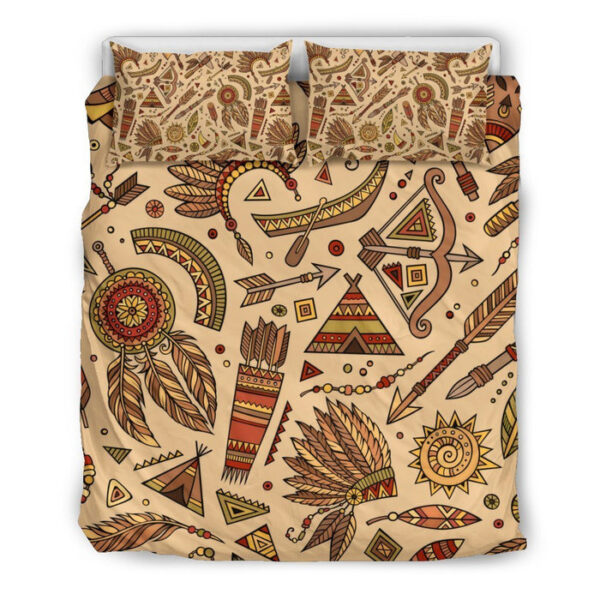 Navajo Tribal Aztec Native Indians American Print Duvet Cover Bedding Set - Payfisia