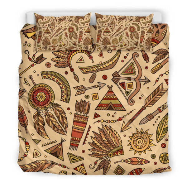 Navajo Tribal Aztec Native Indians American Print Duvet Cover Bedding Set - Payfisia