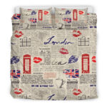 Newspaper Pattern Print Duvet Cover Bedding Set - Payfisia