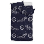 Pattern Print Astronaut Duvet Cover Bedding Set - Payfisia