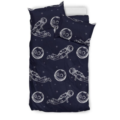 Pattern Print Astronaut Duvet Cover Bedding Set - Payfisia
