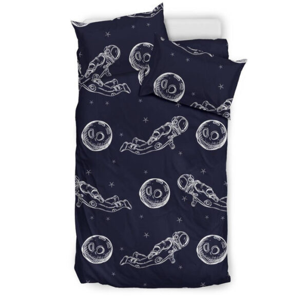 Pattern Print Astronaut Duvet Cover Bedding Set - Payfisia
