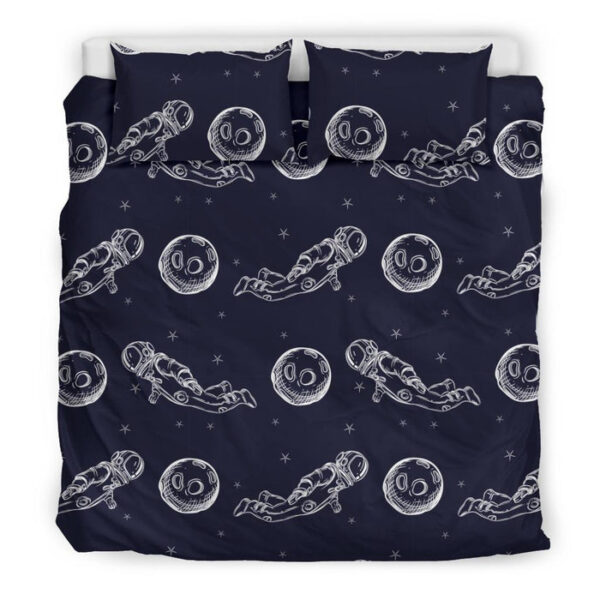Pattern Print Astronaut Duvet Cover Bedding Set - Payfisia