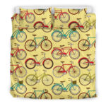 Pattern Print Bicycle Duvet Cover Bedding Set - Payfisia