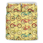 Pattern Print Bicycle Duvet Cover Bedding Set - Payfisia