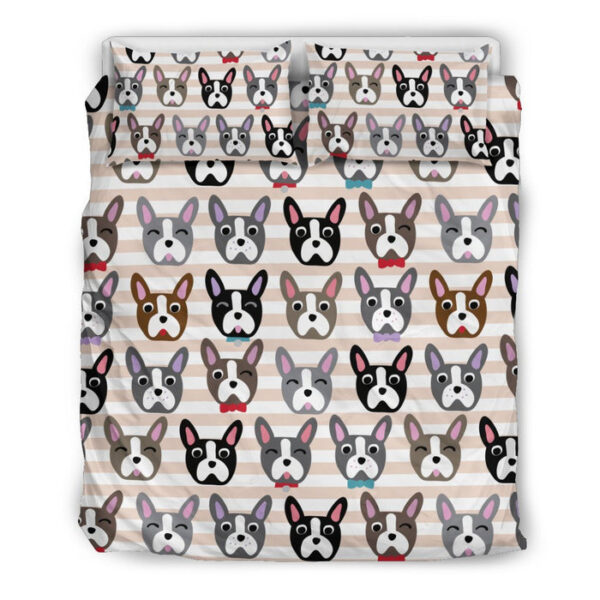 Pattern Print Boston Terrier Duvet Cover Bedding Set - Payfisia