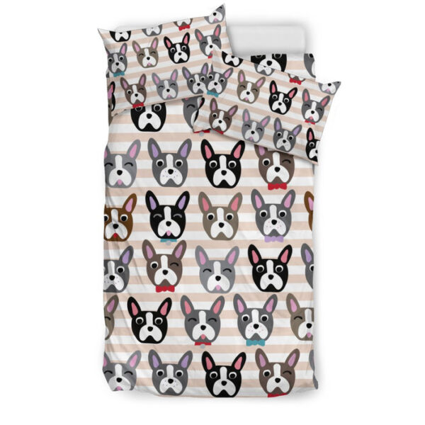 Pattern Print Boston Terrier Duvet Cover Bedding Set - Payfisia