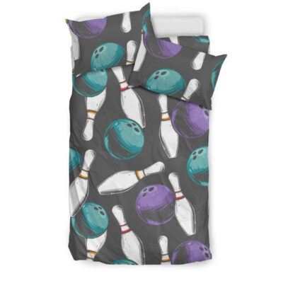 Pattern Print Bowling Duvet Cover Bedding Set - Payfisia