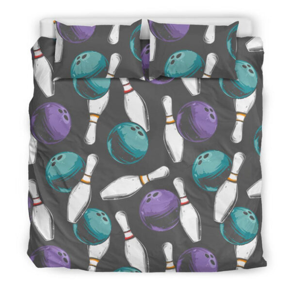 Pattern Print Bowling Duvet Cover Bedding Set - Payfisia