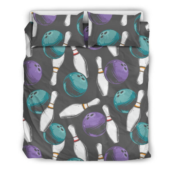 Pattern Print Bowling Duvet Cover Bedding Set - Payfisia
