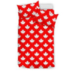 Pattern Print Canada Love Duvet Cover Bedding Set - Payfisia