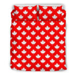 Pattern Print Canada Love Duvet Cover Bedding Set - Payfisia