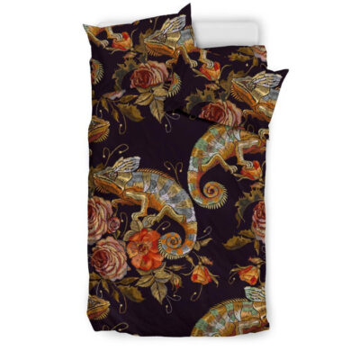 Pattern Print Chameleon Duvet Cover Bedding Set - Payfisia