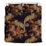 Pattern Print Chameleon Duvet Cover Bedding Set - Payfisia