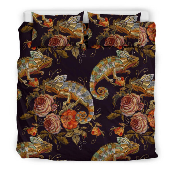 Pattern Print Chameleon Duvet Cover Bedding Set - Payfisia