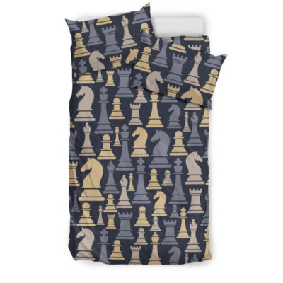 Pattern Print Chess Duvet Cover Bedding Set - Payfisia