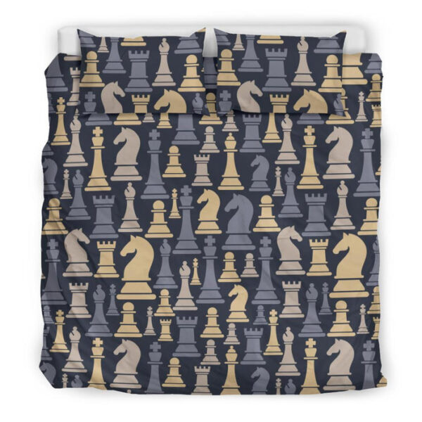 Pattern Print Chess Duvet Cover Bedding Set - Payfisia