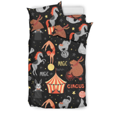 Pattern Print Circus Duvet Cover Bedding Set - Payfisia