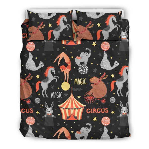 Pattern Print Circus Duvet Cover Bedding Set - Payfisia