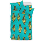 Pattern Print Corn Duvet Cover Bedding Set - Payfisia