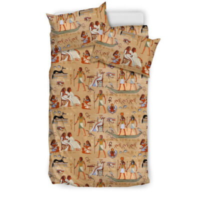 Pattern Print Egyptian Duvet Cover Bedding Set - Payfisia