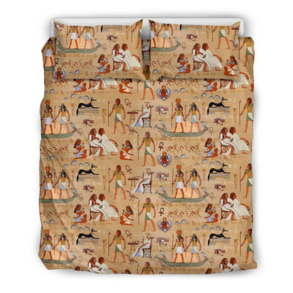 Pattern Print Egyptian Duvet Cover Bedding Set - Payfisia
