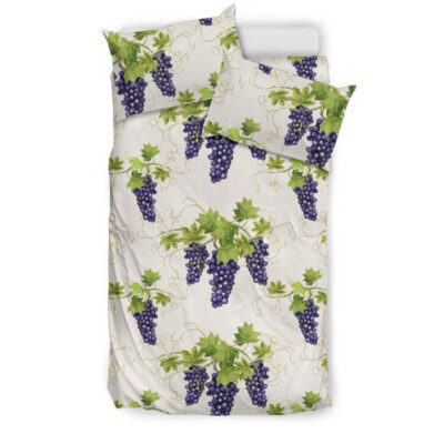 Pattern Print Grape Wine Duvet Cover Bedding Set - Payfisia