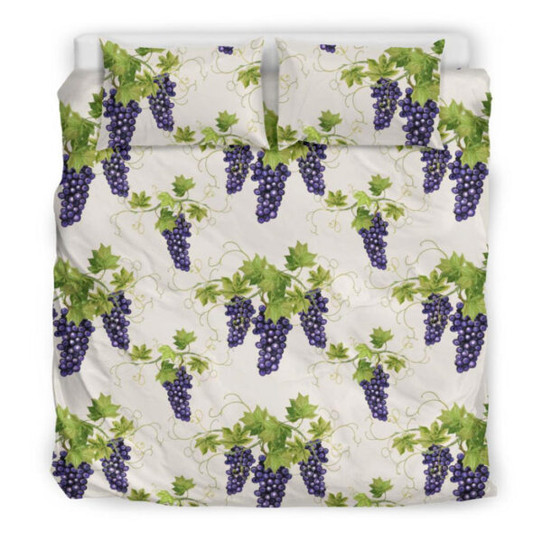 Pattern Print Grape Wine Duvet Cover Bedding Set - Payfisia