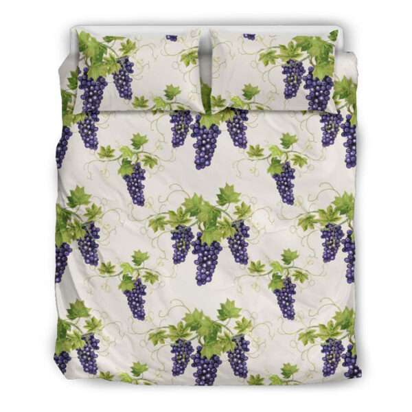 Pattern Print Grape Wine Duvet Cover Bedding Set - Payfisia