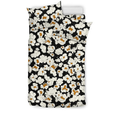 Popcorn Pattern Print Duvet Cover Bedding Set - Payfisia