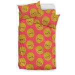 Potato Smile Pattern Print Duvet Cover Bedding Set - Payfisia