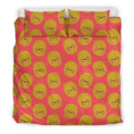 Potato Smile Pattern Print Duvet Cover Bedding Set - Payfisia