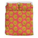 Potato Smile Pattern Print Duvet Cover Bedding Set - Payfisia