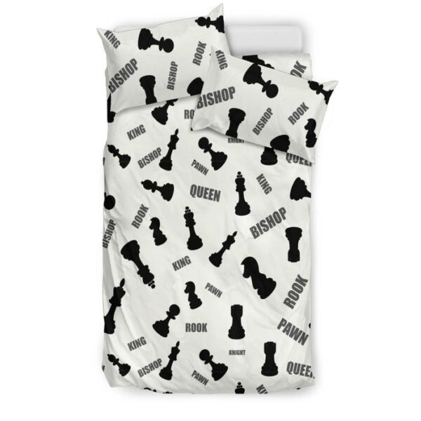 Print Pattern Chess Duvet Cover Bedding Set - Payfisia