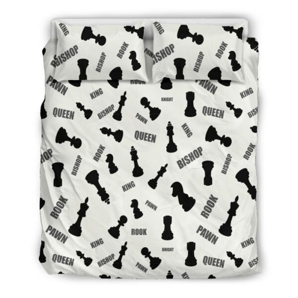 Print Pattern Chess Duvet Cover Bedding Set - Payfisia