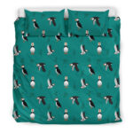 Puffin Pattern Print Duvet Cover Bedding Set - Payfisia